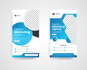 Digital marketing agency Instagram story template design 