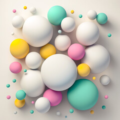 balloons different colours celebreation party generative ai