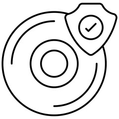 Obraz premium Trendy vector design of CD security 