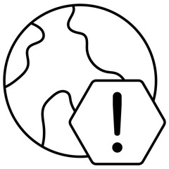 Conceptual linear design icon of CD error 