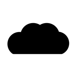 silhouette cloud icon