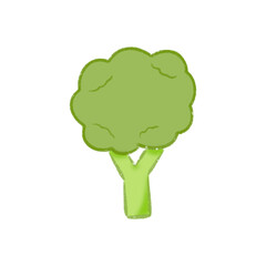 Veggies illustrations, happy veggies with and with out smiled face, cute vegetables 