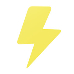 3D Icon Thunder Weather Forecast