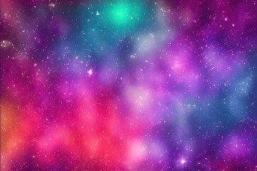 Naklejka premium Abstract generated background in bright glowing colors.