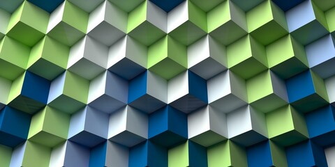 background from cubes of different colors.