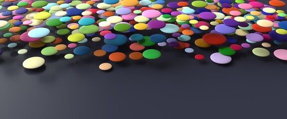 abstract spherical volumes with a dark background. 