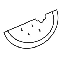 cute watermelon on png background