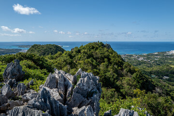 伊江島の見える風景
