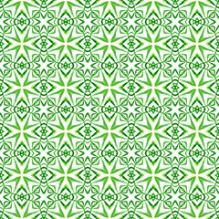 Repeating striped hand drawn border. Green