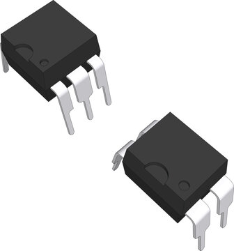 Vector design of optocoupler is a semiconductor device that allows an electrical signal to be transmitted between two isolated circuits.