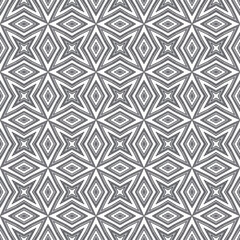 Geometric seamless pattern. Black symmetrical