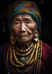  Tribal Woman Portrait-Generative AI