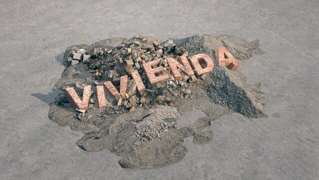 Crisis inmobiliaria, vivienda derruida