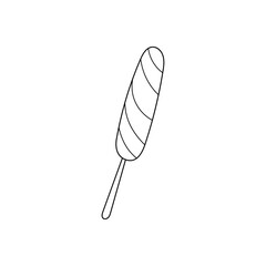 hand drawn vector illustration ice cream popsicle