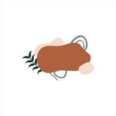 Boho Leaf Floral Banner