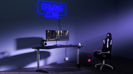 Bureau de gamer © Gilles