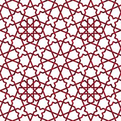 Braided seamless islamic pattern. Seamless girih pattern. Traditional Islamic Design. Mosque decoration element. Seamless geometric pattern. Morocco seamless pattern.