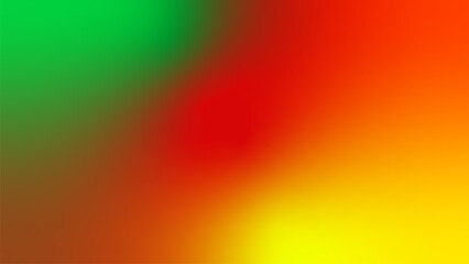 abstract green yellow red flag tricolor gradient background