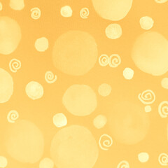 Light Textured Polka. Boho Pattern. Orange Small