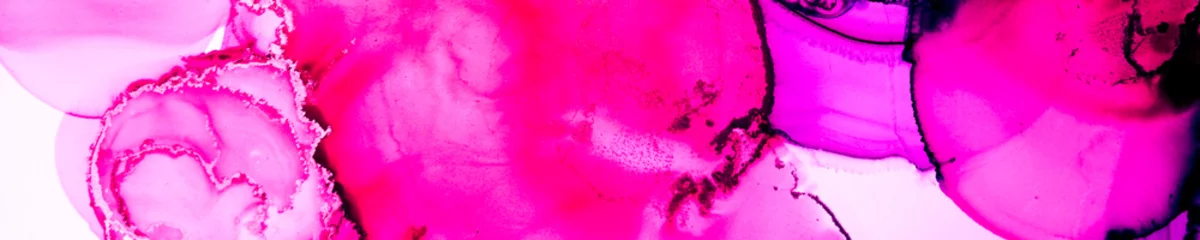 Gartenposter Rosa Oil Paint Swirls. Abstract Art Drawings. Pink
