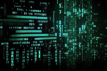 Obraz premium Computer Data technology background, Abstract digital Neon background