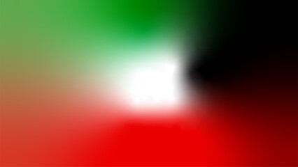 Obraz premium red white green black flag color gradient background