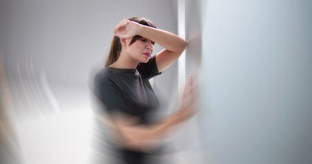 Dizzy Woman With Balance Loss