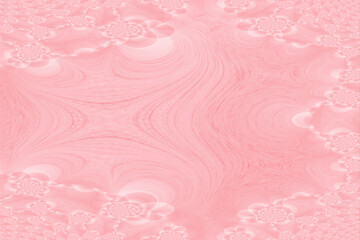 ピンク色のの流線形のフラクタル画像 - obrazy, fototapety, plakaty