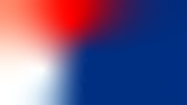 Abstract Red White Blue Tricolor Flag Gradient Background