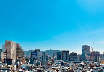 Fototapeta na wymiar Daegu panoramic view (Republic of Korea) 대구광역시 중구 도심 전경