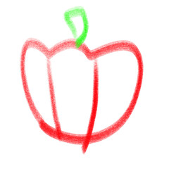 symbol children's lines chalk paint