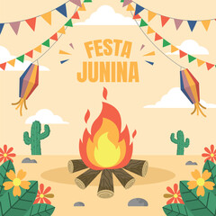 Festa Junina Background Design