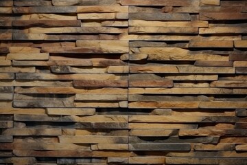 detailed close-up of a wooden wall texture. Generative AI