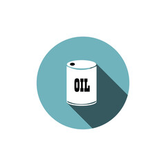 Flat icons , barrel isolated icon on white background, oil industry