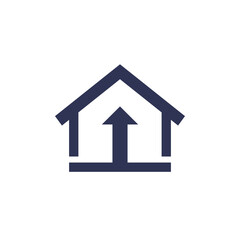 ceiling height icon, pictogram on white