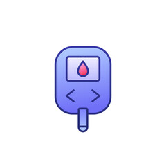 Glucose monitor, glucometer icon with outline