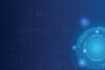 Gear background with base number style. Technology background with light redial with blank space for design. Futuristic science and modern concept.