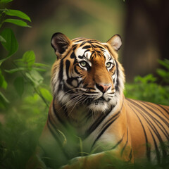 Obraz premium A majestic tiger