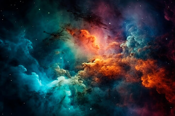 Fototapeta na wymiar Galaxy nebula sky space mystical magic