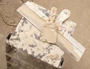 Tool for plastering walls in the house