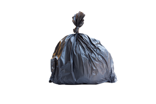 Garbage bags isolated on white background. Garbage bags isolated with clipping path.