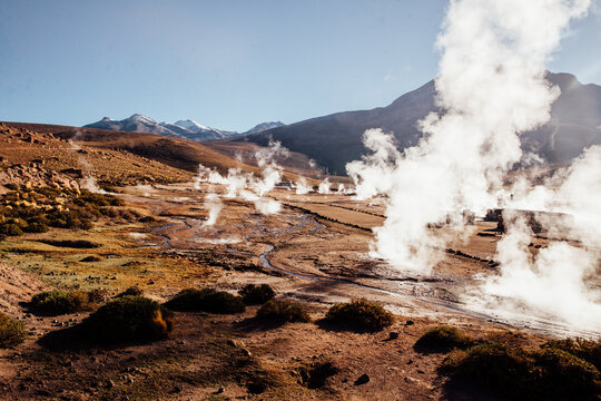 El Tatio Geysir in der Atacama W&uuml;ste in Chile