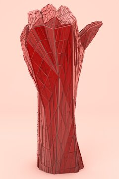 Lowpoly Female Character 3D render
