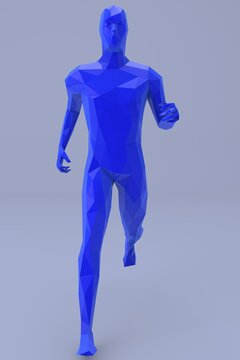 Lowpoly Male Character 3D render