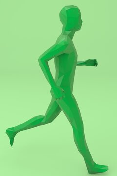 Lowpoly Male Character 3D render