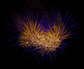 Fireworks  launch at Orthodox Easter Celebration in Corfu, Greece