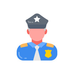 Police Man icon in vector. Illustration