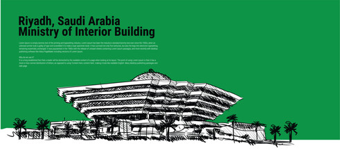 Saudi Arabia landmark Building Riyadh  