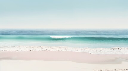Fototapeta na wymiar [LANDSCAPE] Simplicity by the Sea: A Minimalist Photography Piece of Beach Vibes