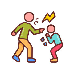 Child Abuse icon in vector. Illustration